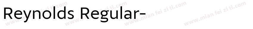 Reynolds Regular字体转换